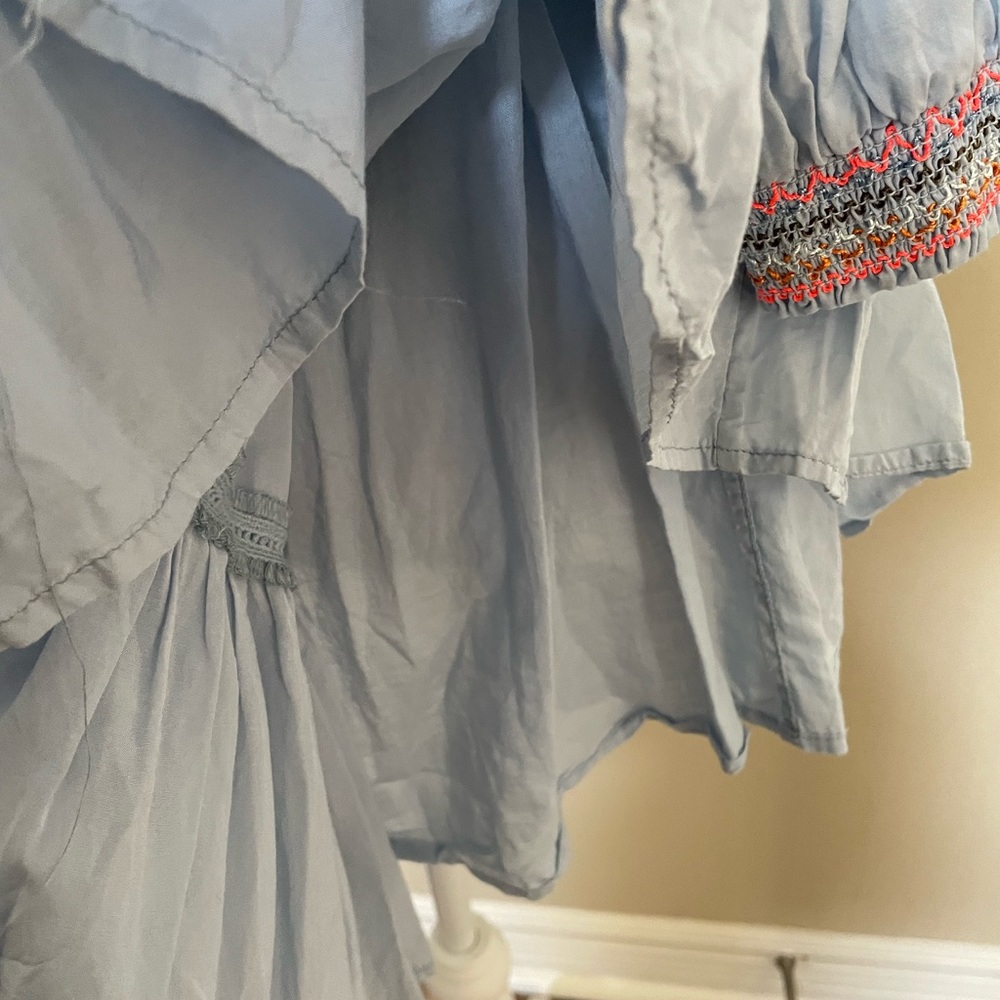 Free people sunbeam blue flowy dress - Picture 10 of 11